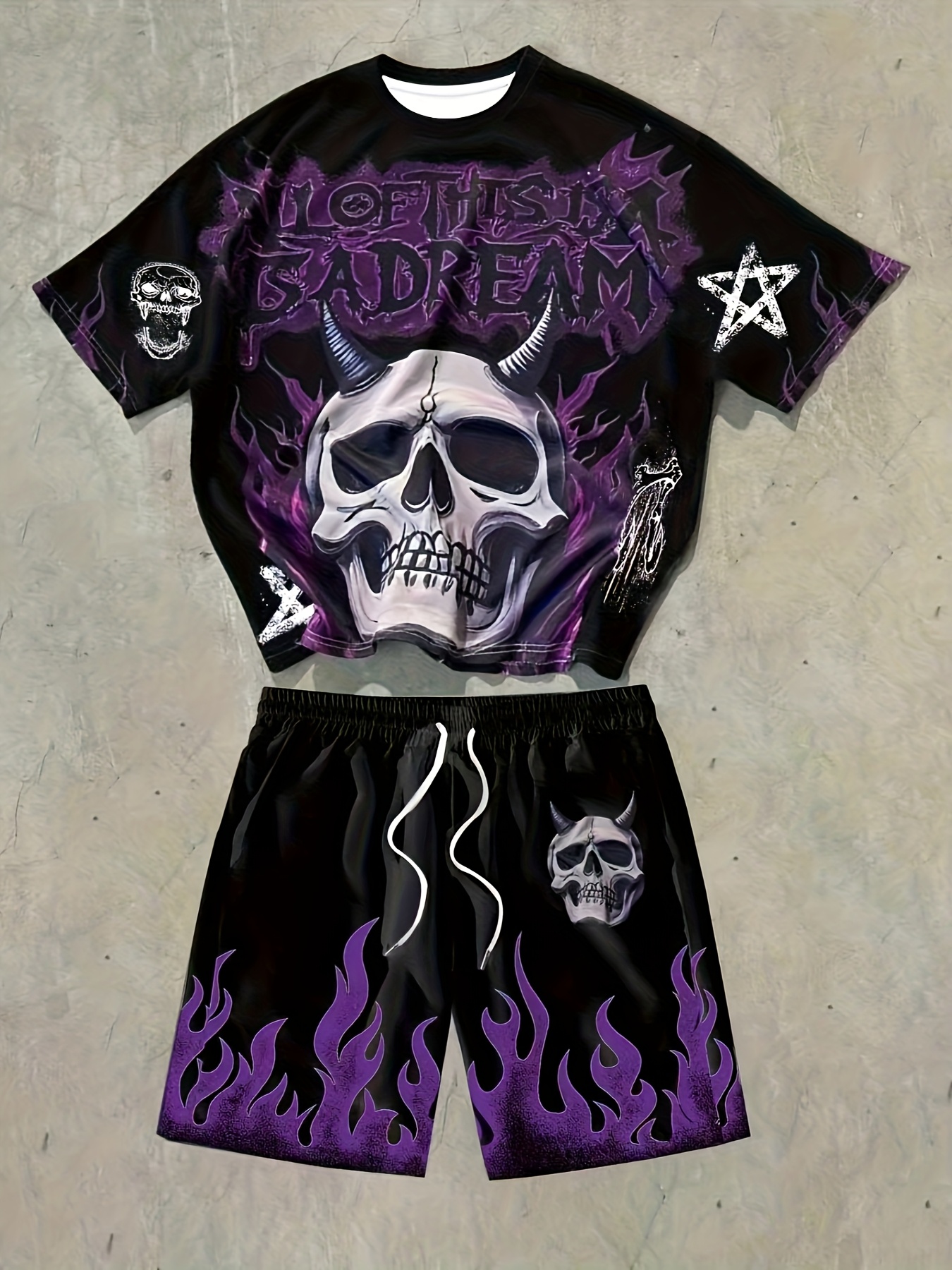 3D Printing Jersey - Hot Selling men's New Skull Letter