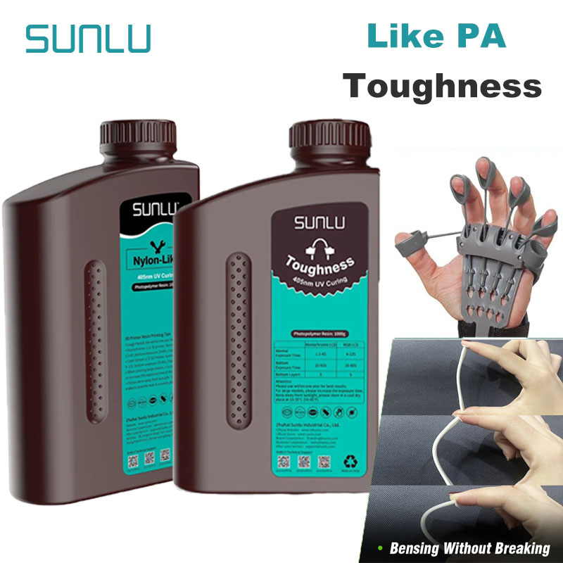 3D Printing House Machine - SUNLU 1KG Nylon-Like/Toughness 3D Resin 1000G/Bottle