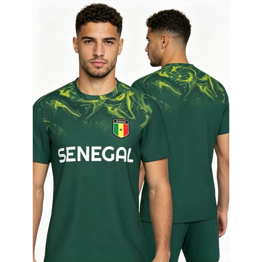3D Printing Jersey - 2026 New Summer Senegal Flag Graphic