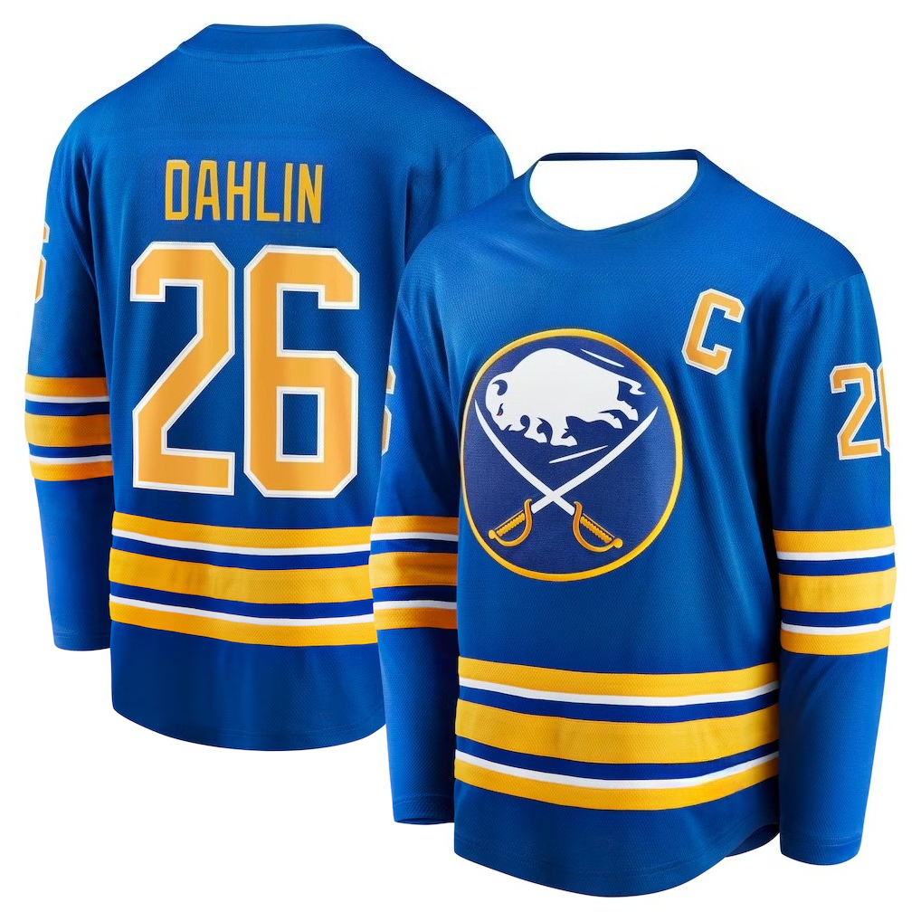 3D Printing Jersey - Hockey Jersey - Blue with Yellow/White