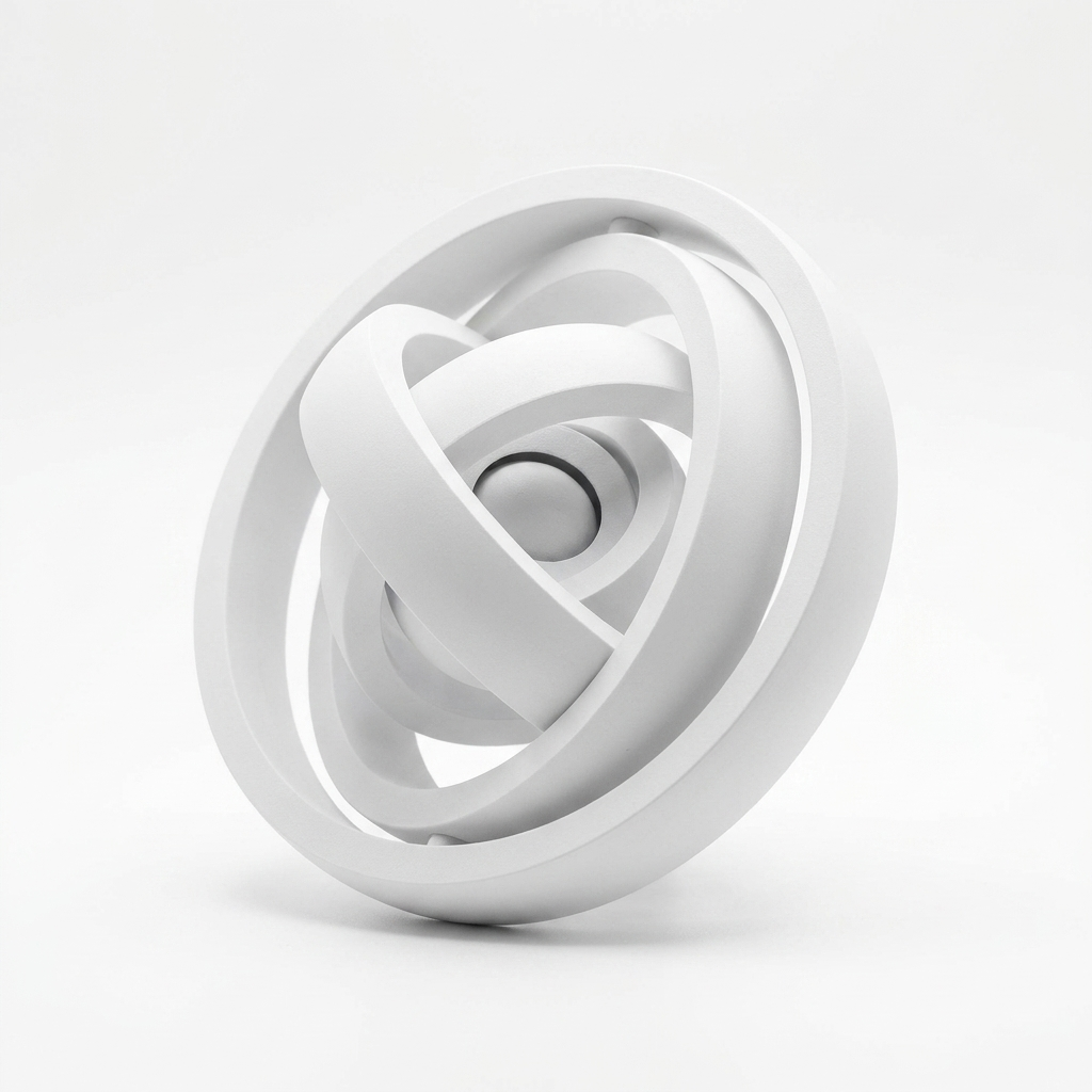 3D Printing Pla - 7-Ring Gyro Fidget Spinner 3D Printed