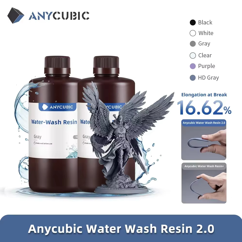 3D Printing House Machine - ANYCUBIC Water-Wash Resin For LCD 3D