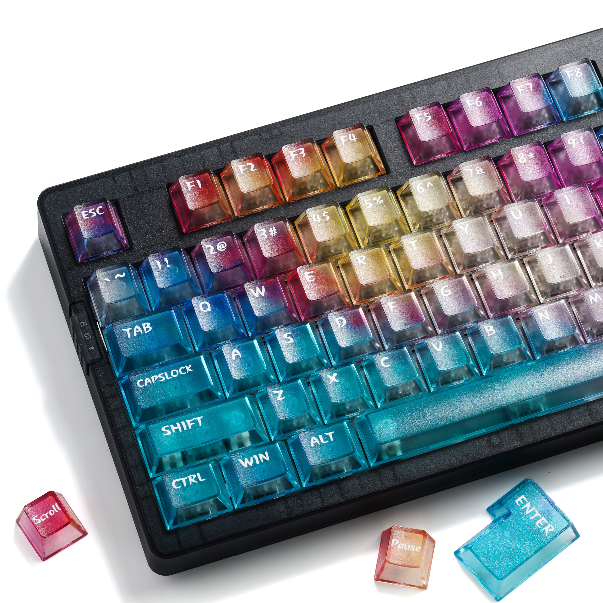 3D Printing Keycaps - Colorful Gradient Keycaps Afterglow Style 5