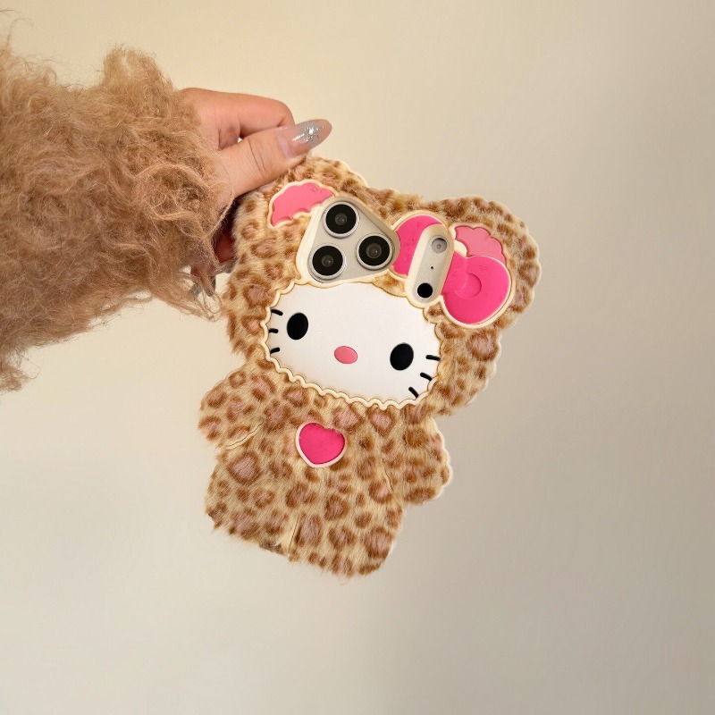 Cute 3D Hello Kitty Leopard Pl - 3D Printing Case 评论和价格