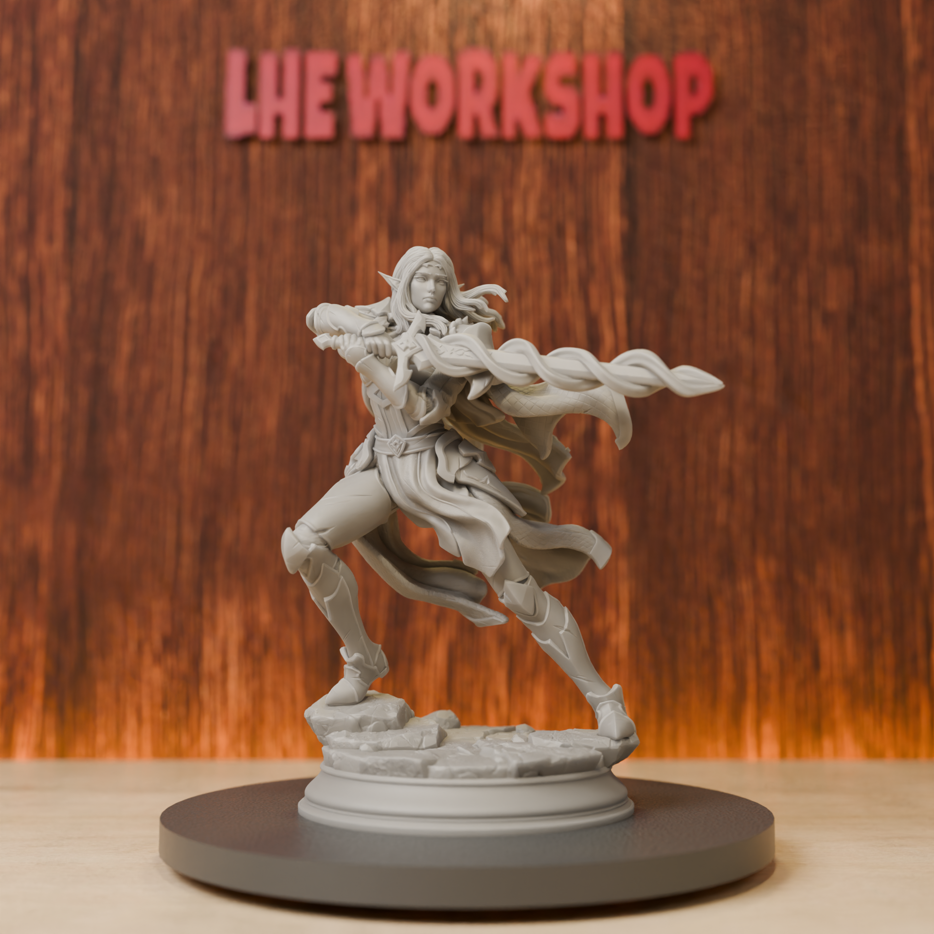 Female Elf Eldritch Knight Min - 3D Printing Liquid 评论和价格