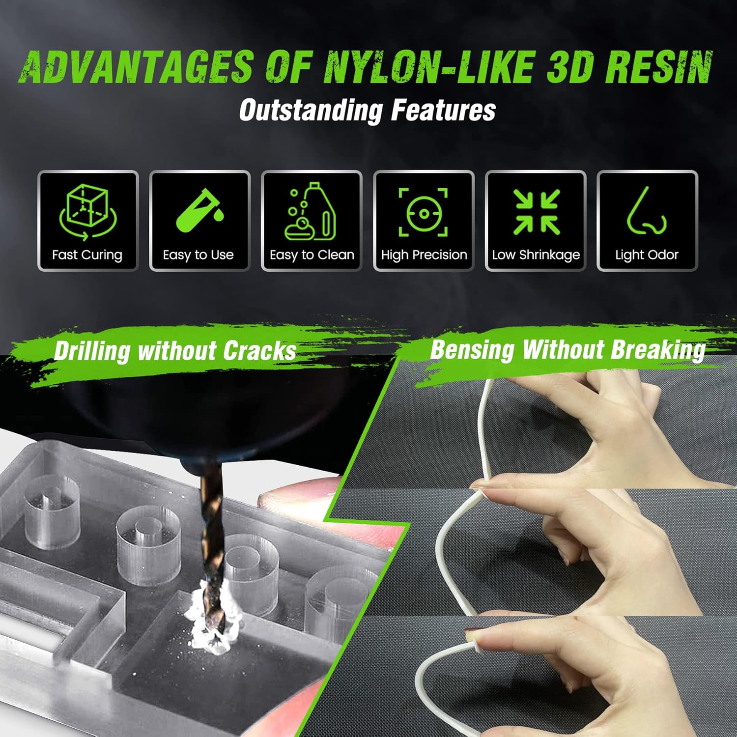 SUNLU 1KG Nylon-Like/Toughness - 3D Printing House Machine 评论和价格