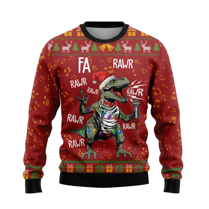 In Funny Dinosaur Ugly Christm - 3D Printing Xmas 评论和价格