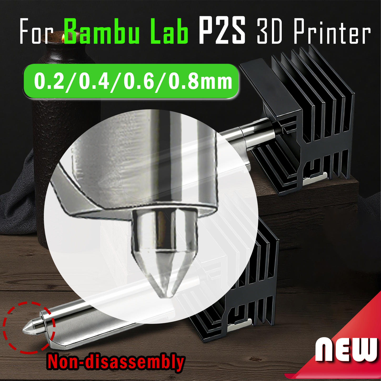 P2S Hotend For Bambu Lab P2S S - 3D Printer Hotend Kit 评论和价格