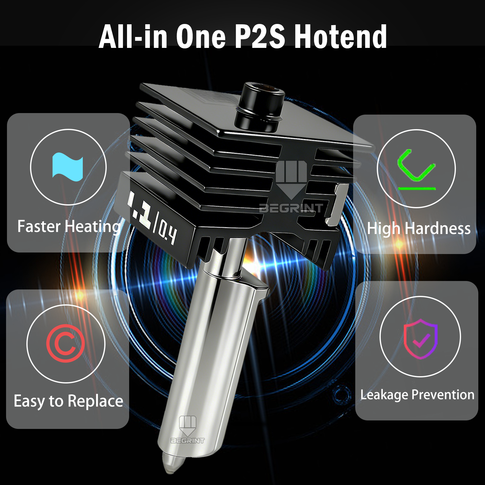 P2S Hotend For Bambu Lab P2S S - 3D Printer Hotend Kit 评论和价格
