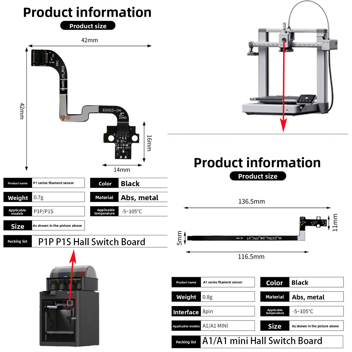 For A1/A1mini/P1P/P1S Hall Swi - 3D Printing Laptop 评论和价格