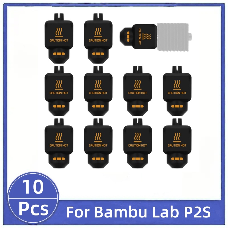 10Pcs Black Silicone Sock for  - 3D Printer Hotend Kit 评论和价格