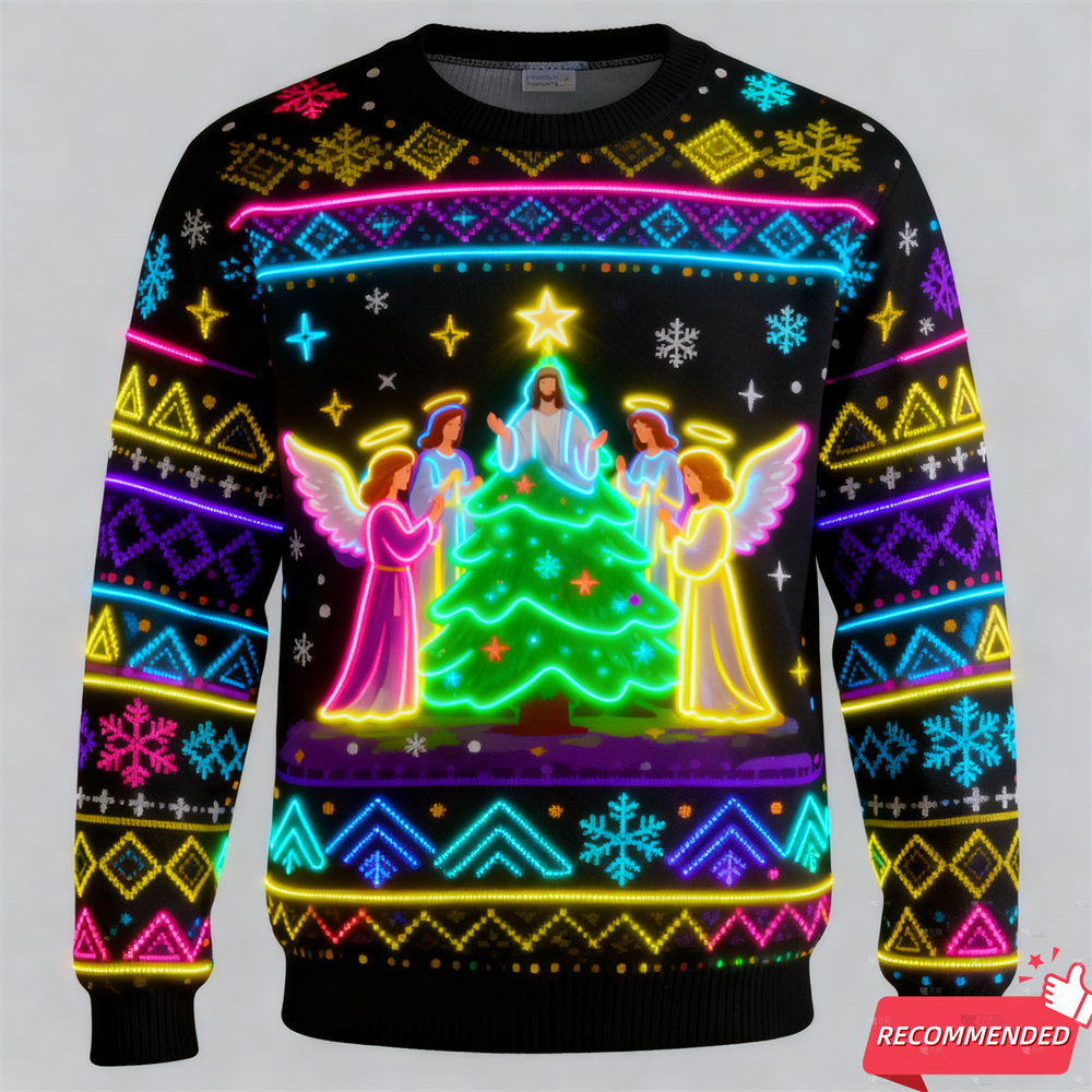 2025 New Fake Neon Jesus Santa - 3D Printing Xmas 评论和价格