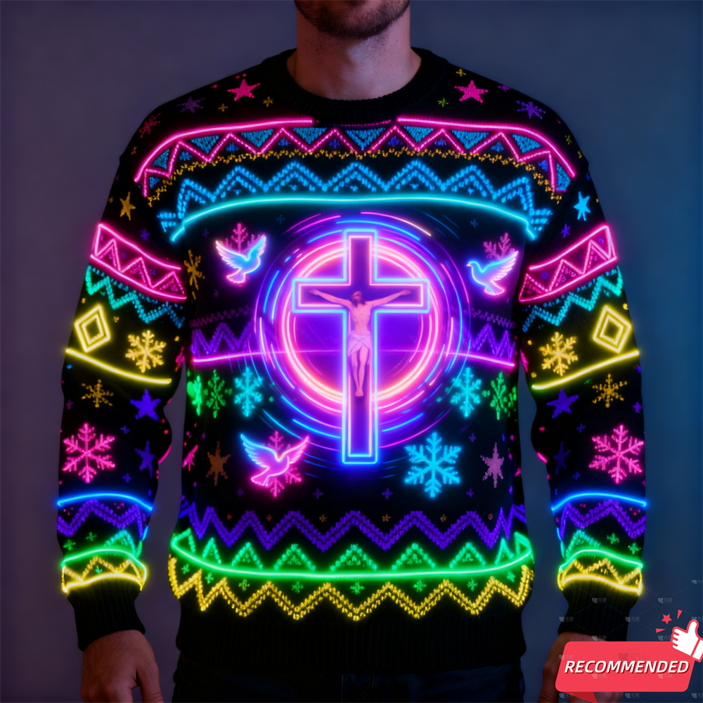 2025 New Fake Neon Jesus Santa - 3D Printing Xmas 评论和价格