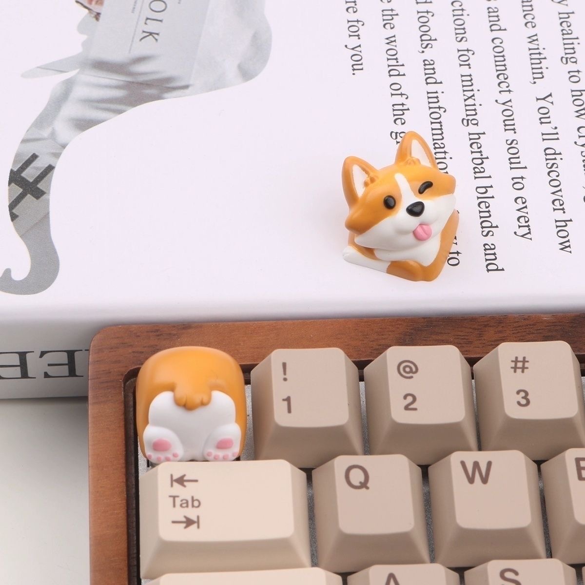 Universal Cartoon Corgi Keycap - 3D Printing Keycaps 评论和价格
