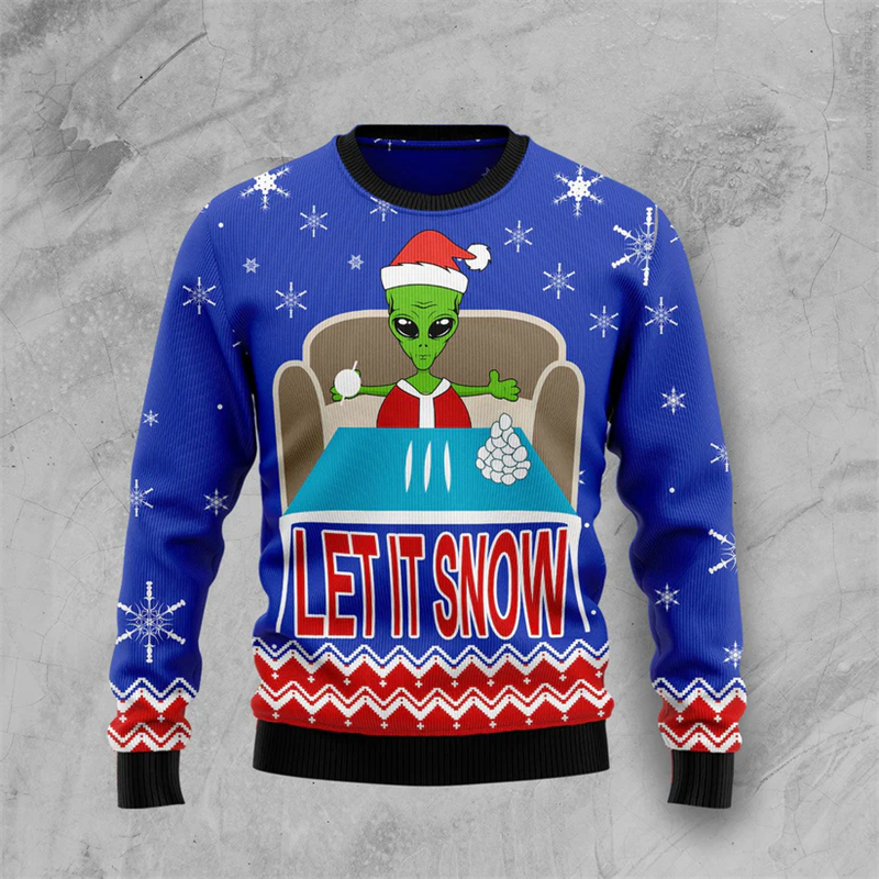 Funny Alien Graphic Ugly Chris - 3D Printing Xmas 评论和价格