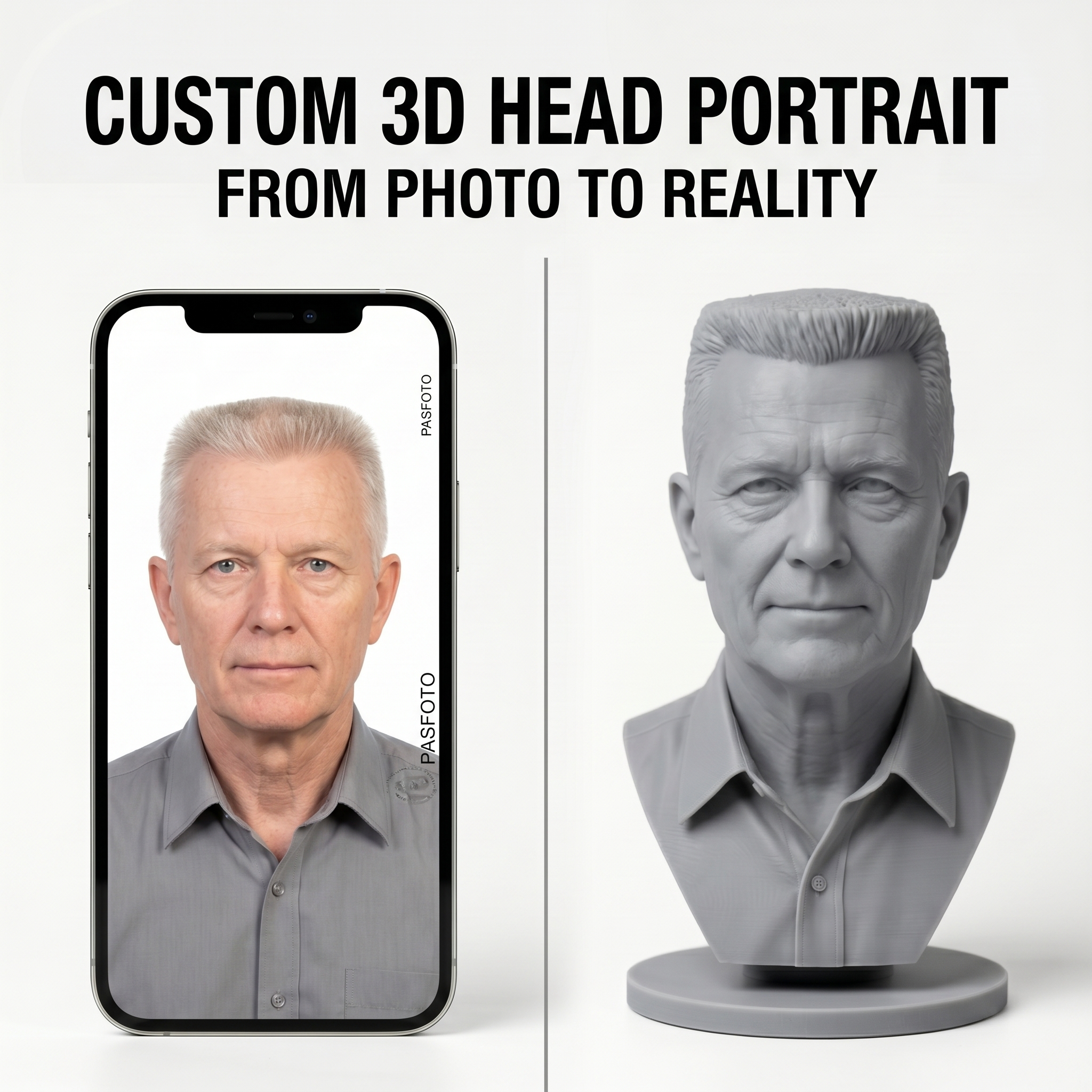 Personalized 3D Printed Bust F - 3D Printing Liquid 评论和价格
