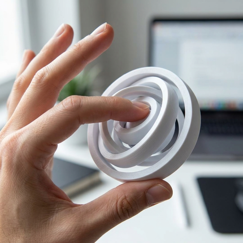 7-Ring Gyro Fidget Spinner 3D  - 3D Printing Pla 评论和价格