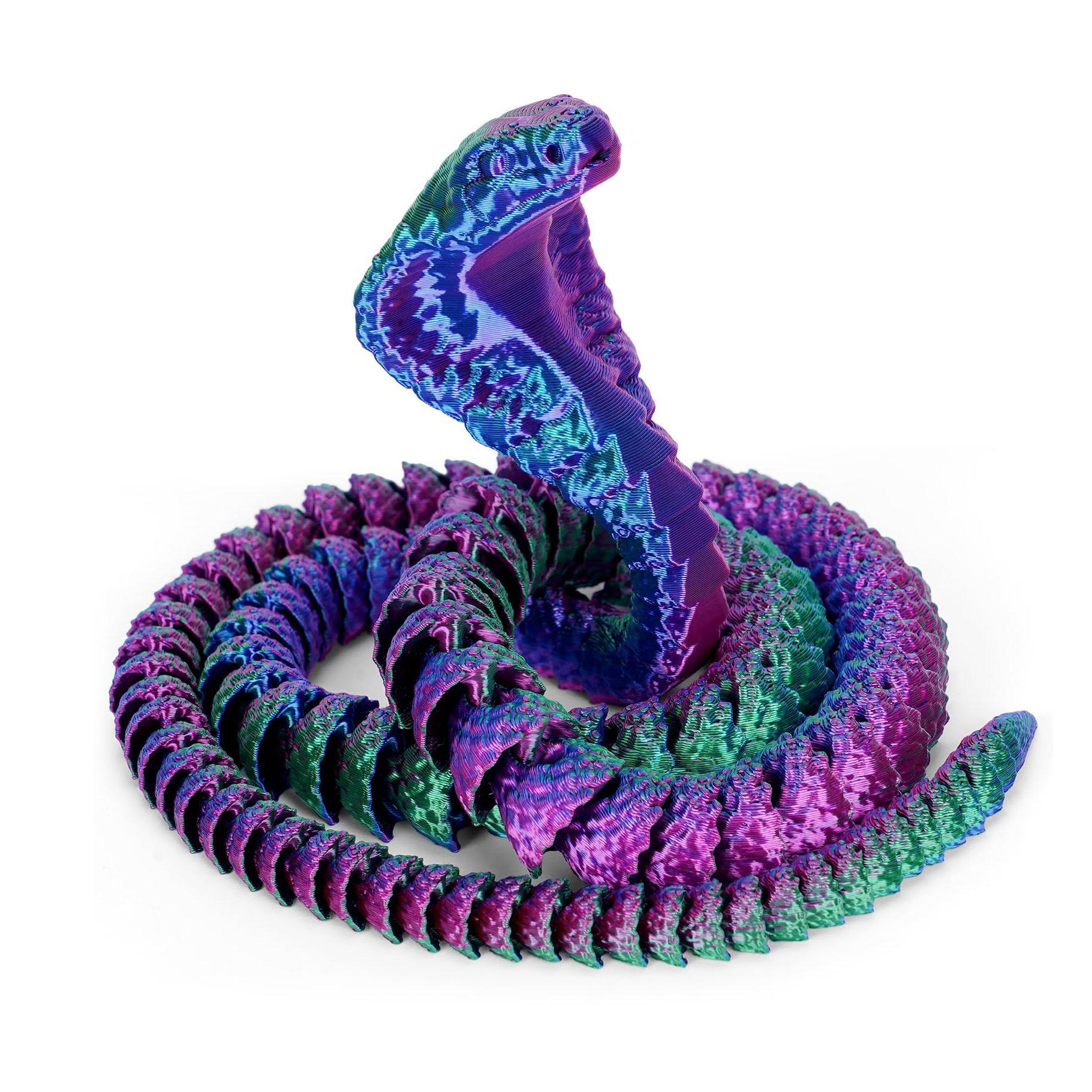 3D Printed Snake Serpent Figur - 3D Printing Figure 评论和价格