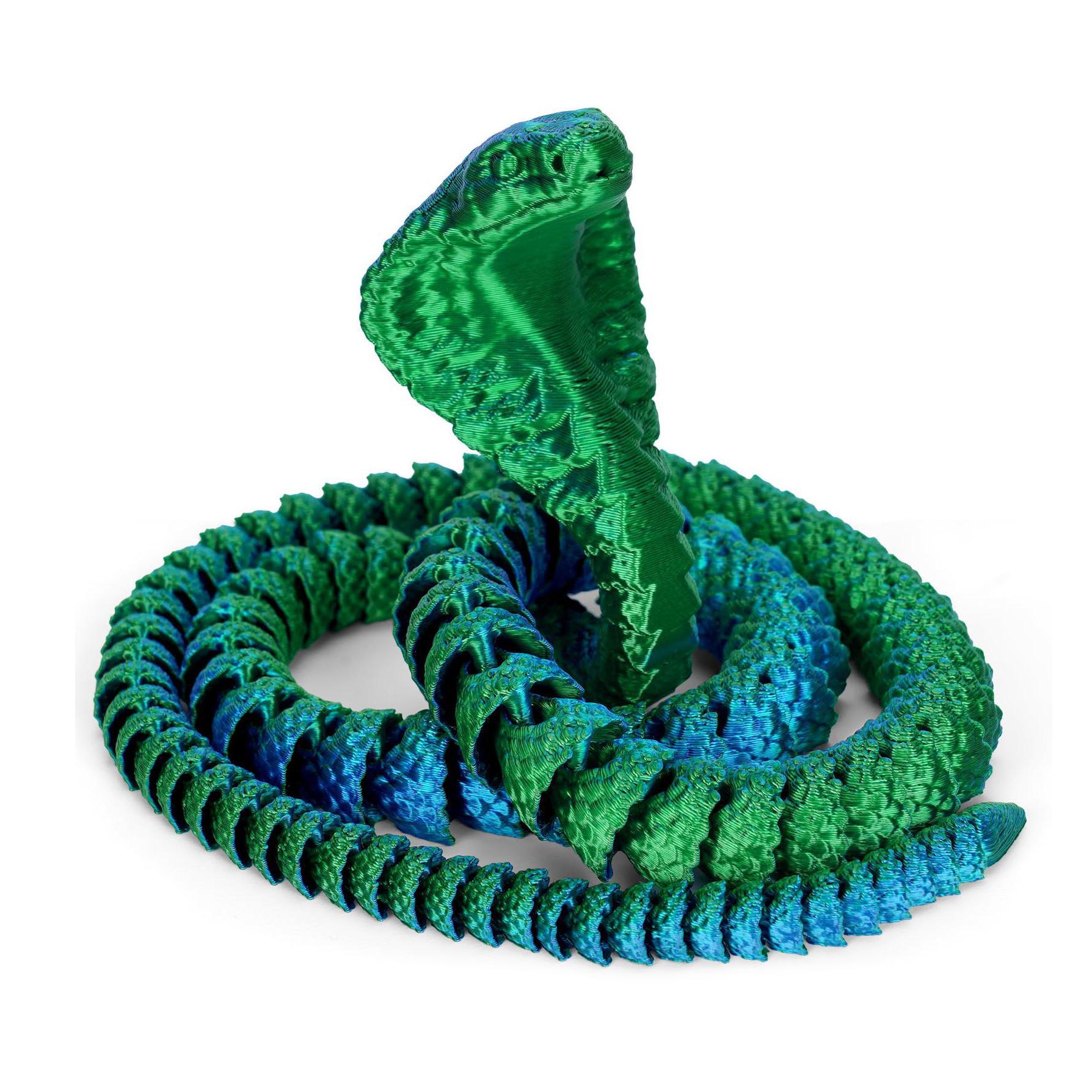 3D Printed Snake Serpent Figur - 3D Printing Figure 评论和价格