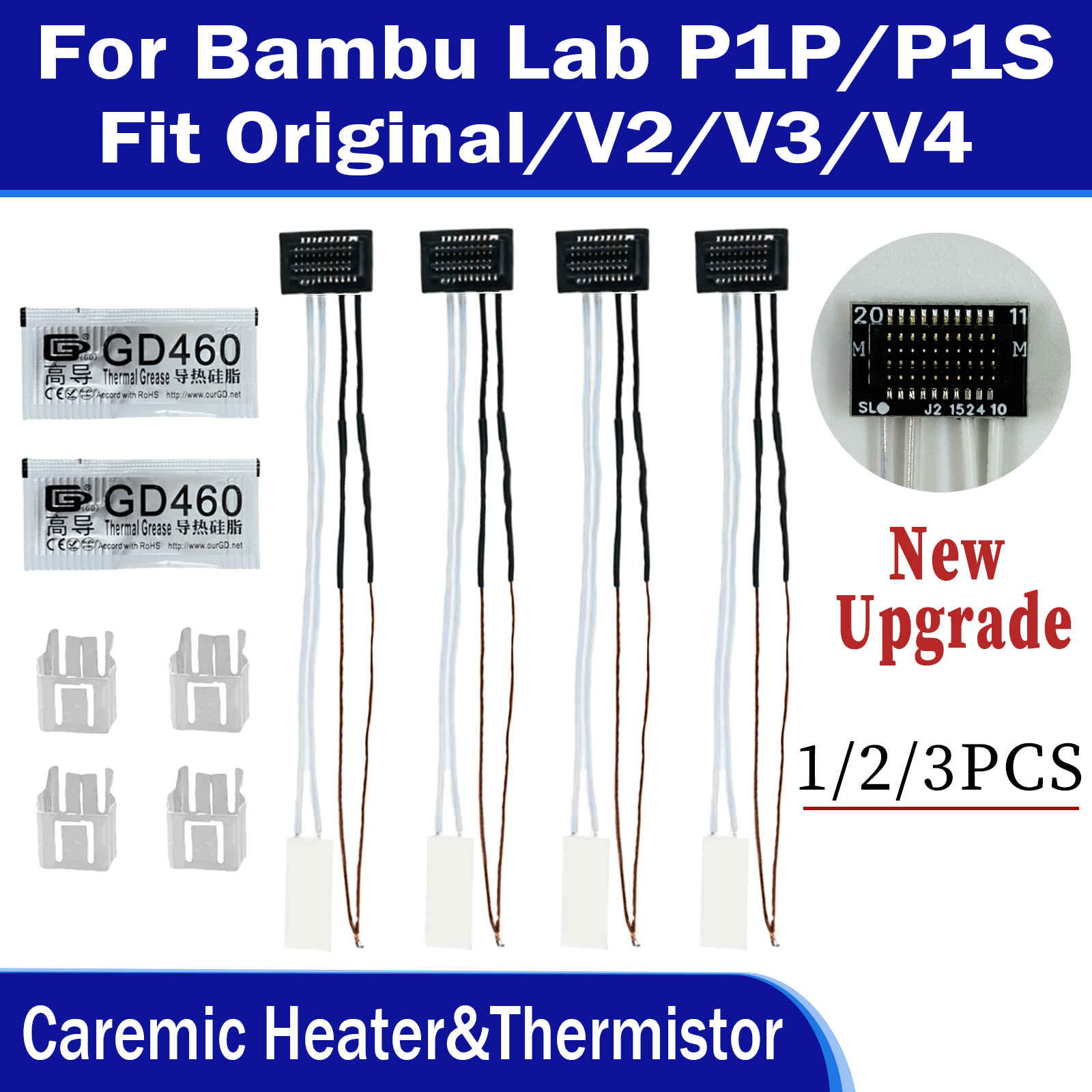 Caremic Heater & Thermistor Fo - 3D Printer Hotend Kit 评论和价格