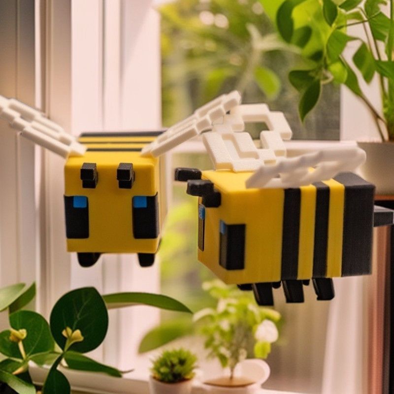3D Printed PLA Pixel Bee Deskt - 3D Printing Pla 评论和价格