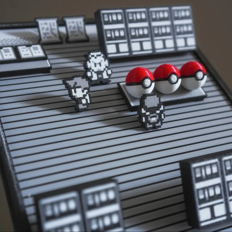 Pokemon Gold Silver Scene Figu - 3D Printing Liquid 评论和价格