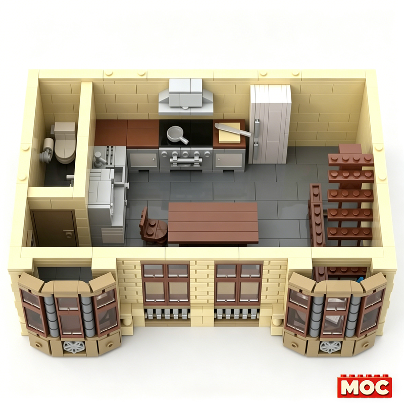 4418 Pcs Modular Town House Pr - 3D Printing Figure 评论和价格