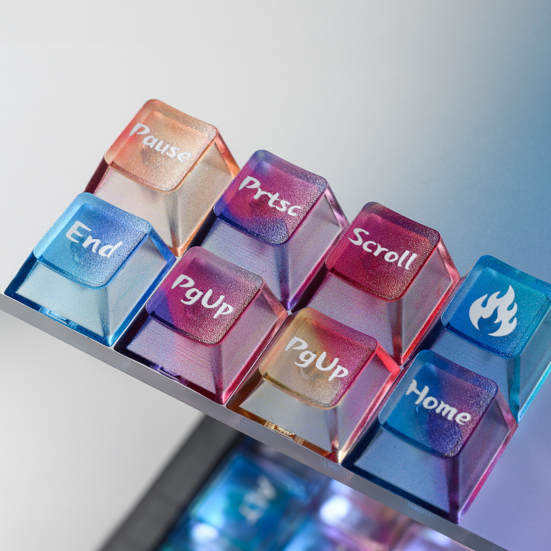 Colorful Gradient Keycaps Afte - 3D Printing Keycaps 评论和价格