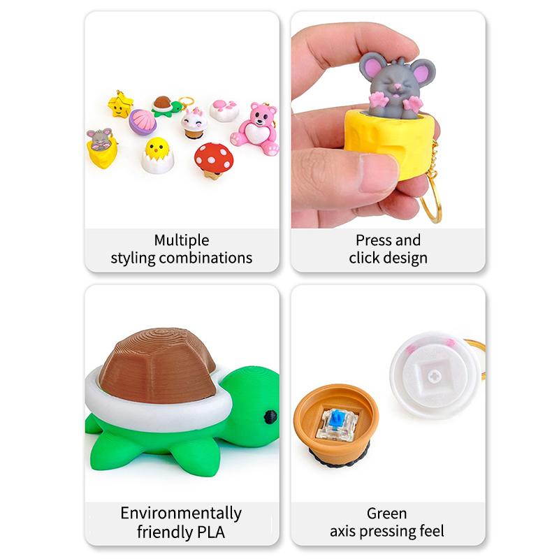 »Mushroom Turtle Keycap Press  - 3D Printing Keycaps 评论和价格