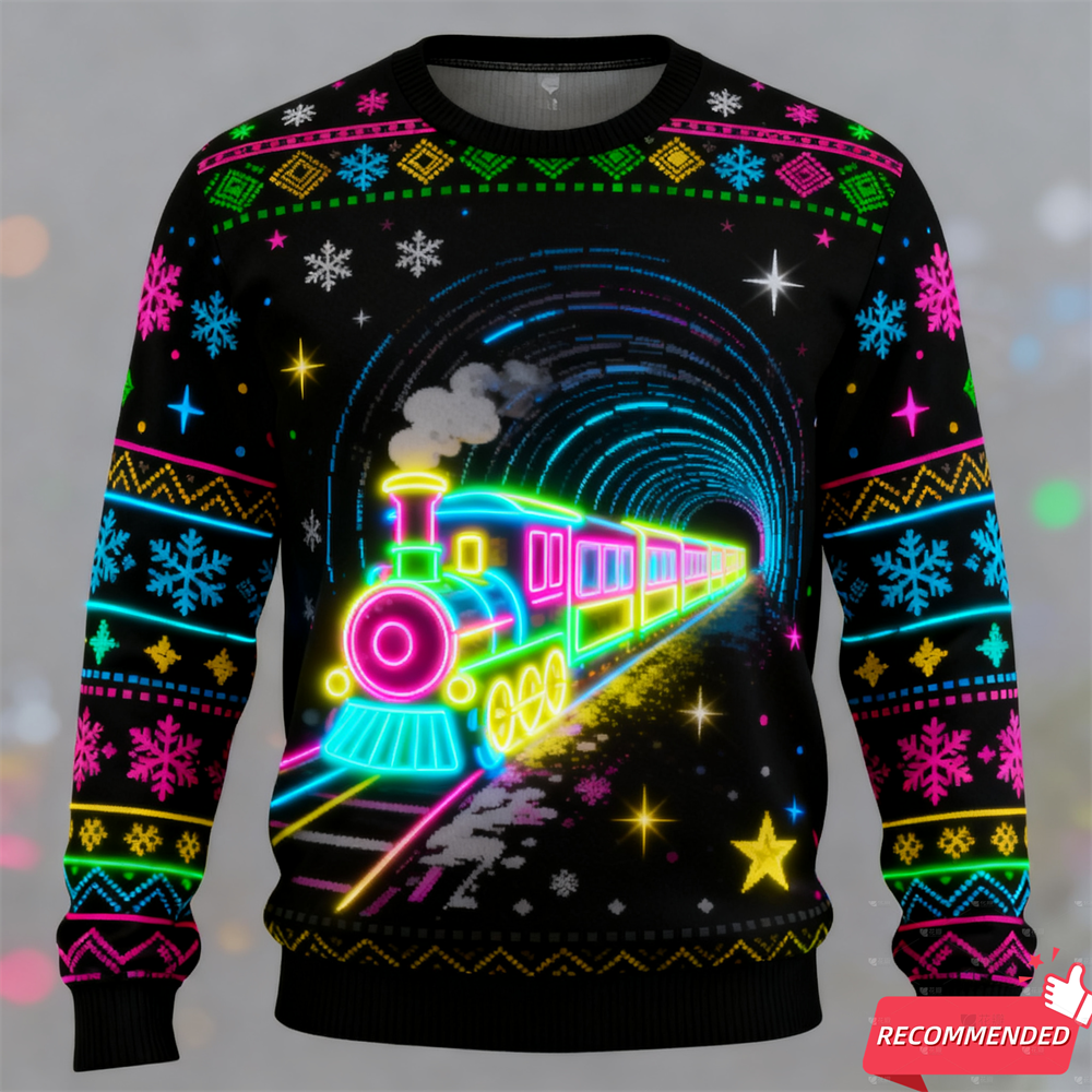 Harajuku Fake Neon Train Graph - 3D Printing Xmas 评论和价格