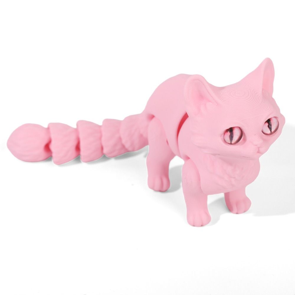 Big Eyes 3D Printed Cat Model  - 3D Printing Figure 评论和价格