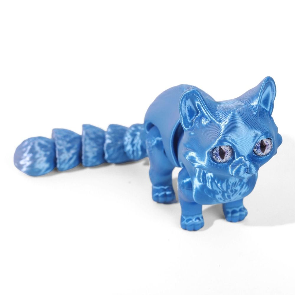 Big Eyes 3D Printed Cat Model  - 3D Printing Figure 评论和价格