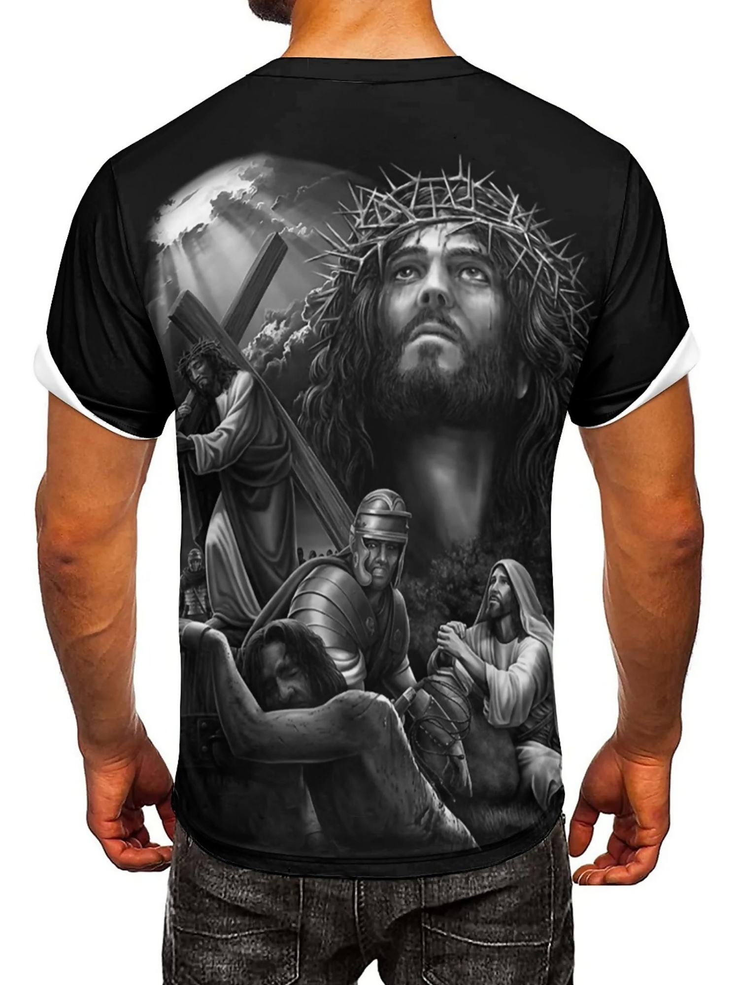 Men'S Plus Size Jesus 3D Print - 3D Printing Figure 评论和价格