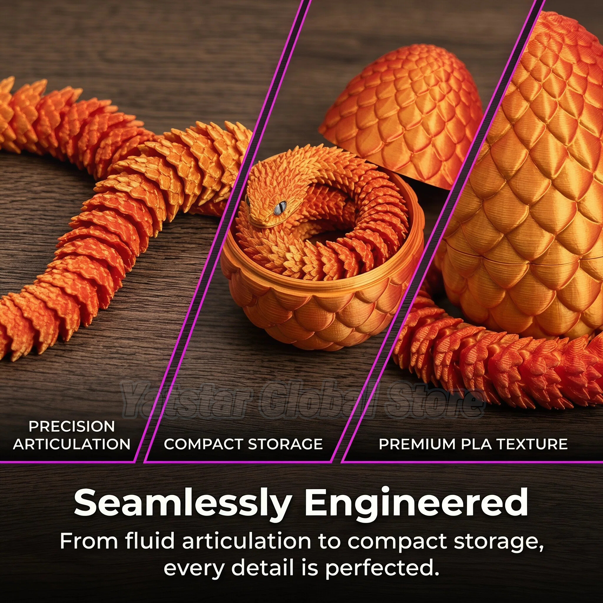 3D Printed Snake Egg Toy Creat - 3D Printing Figure 评论和价格